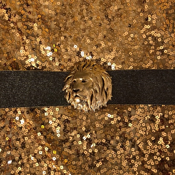 Nine West gold sequin holiday party dress - Picture 3 of 4